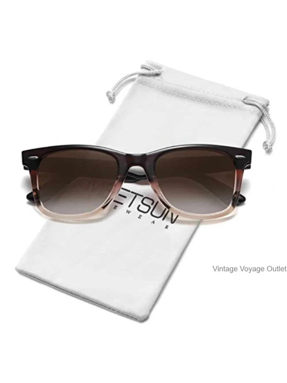 Polarized UV400 Protection Sunglasses Retro Square TR90 Frame
